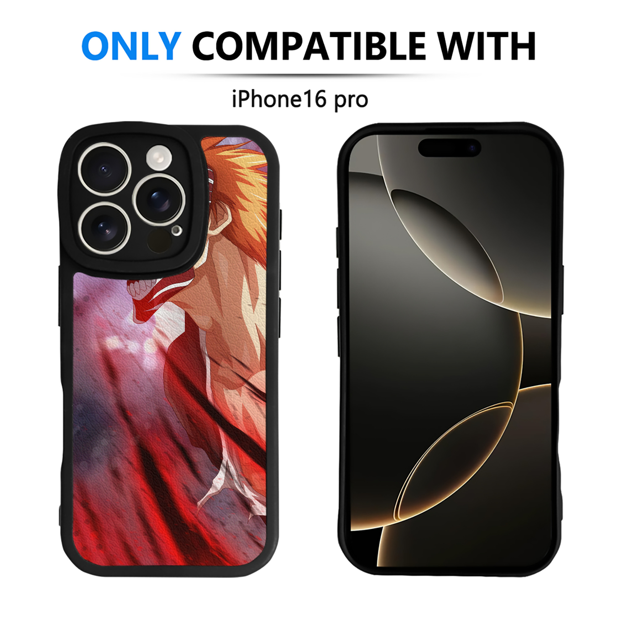 （画像用） ブリーチ BLEACH 【iPhone 16シリーズ対応】シリコンスマホケース（レザー調） 材質：シリコン